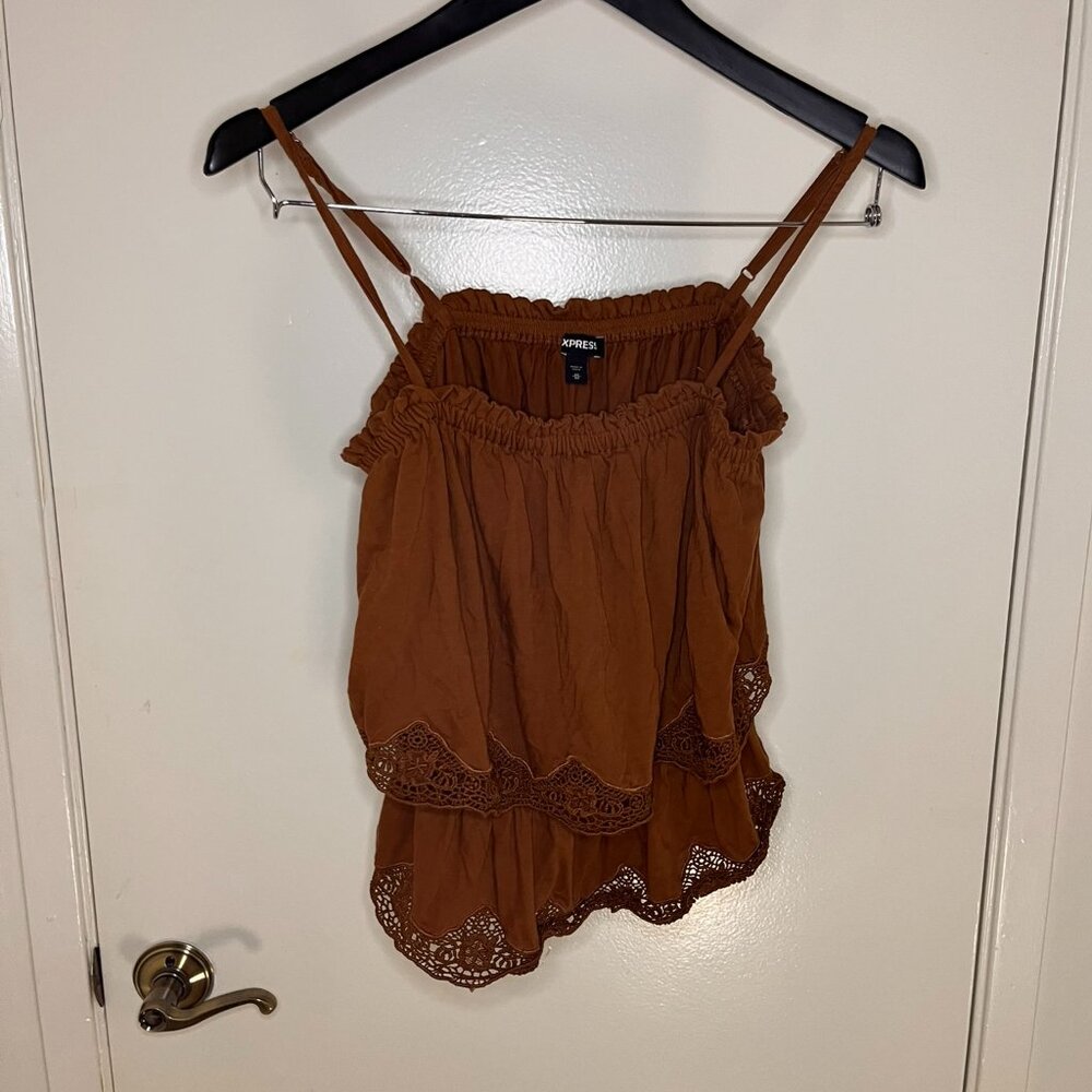 Express Ruffle Tank Top